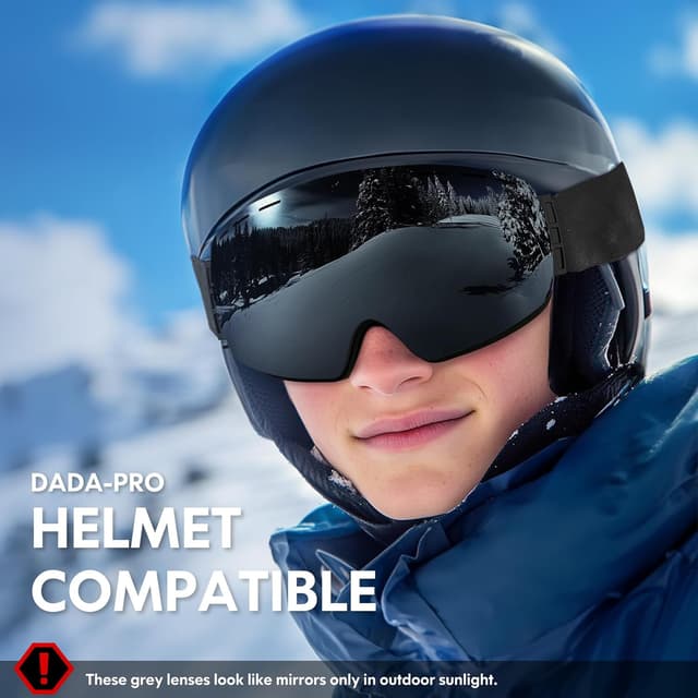 Thumbnail 5 de DADA-PRO Ski Goggles OTG 20% wider view
