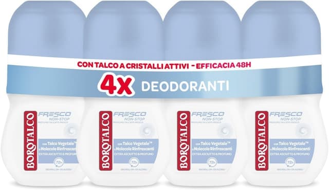Detalle de Borotalco Deodorante Roll On Fresco 4x50 ml