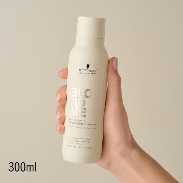 Detalle 2 de Schwarzkopf BLONDME Bond Repair Brightening Shampoo 300 ml