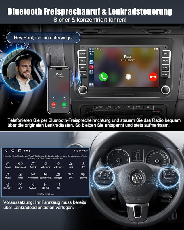 Thumbnail 3 de Lehwey 2Din Android 14 Autoradio 7 Zoll