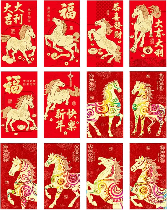 Thumbnail 6 de Wentsent 36PCS Red Envelopes 11.3×8cm 📮