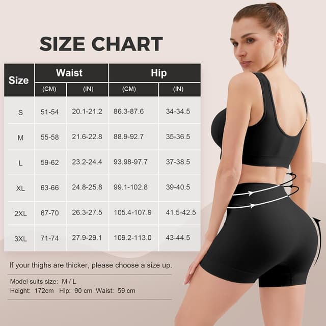 Detalle 1 de YADIFEN Womens Anti Chafing Shorts Seamless Boyshorts – Ultra Soft Anti-Exposure Under-Skirt Safety Shorts