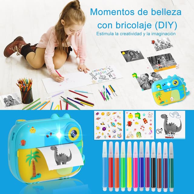 Detalle 2 de ARNSSIEN M3 cámara instantánea infantil 32 GB