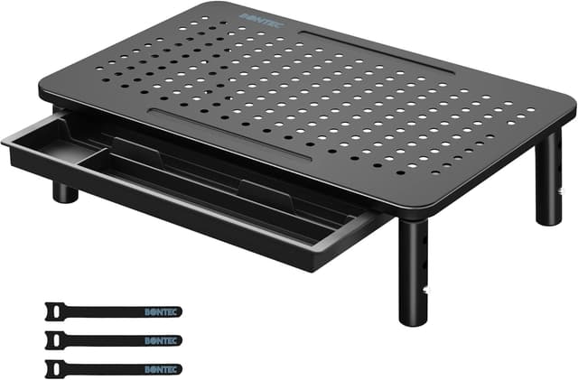 Imagen de BONTEC Monitorständer mit Schublade 20 kg en OfertitasTOP