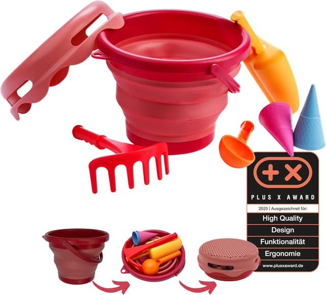 Detalle 2 de Schildkröt 7in1 Sand Toys Set mit 3-Liter-Eimer