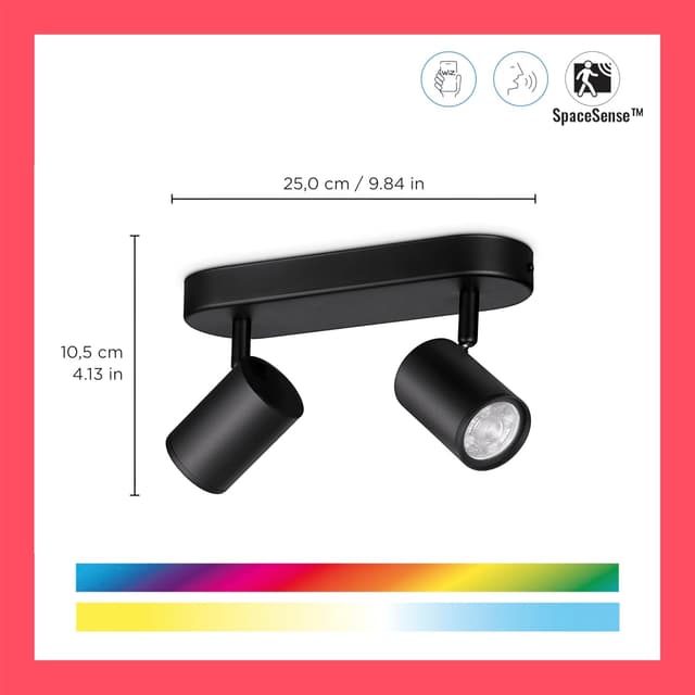 Thumbnail 1 de Philips Wiz Regleta LED 2 Elementos RGB 690 LM 🟡