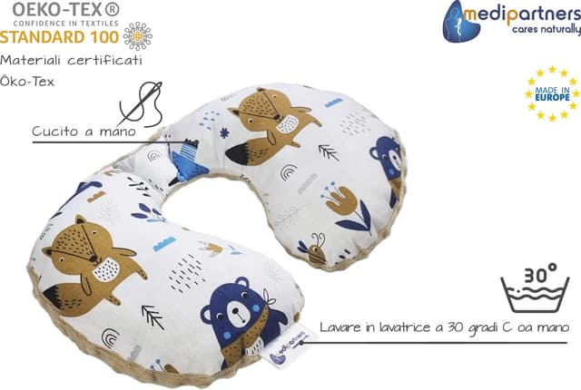 Thumbnail 3 de Medi Partners Cuscino per Collo Bambino 100% Cotone Minky