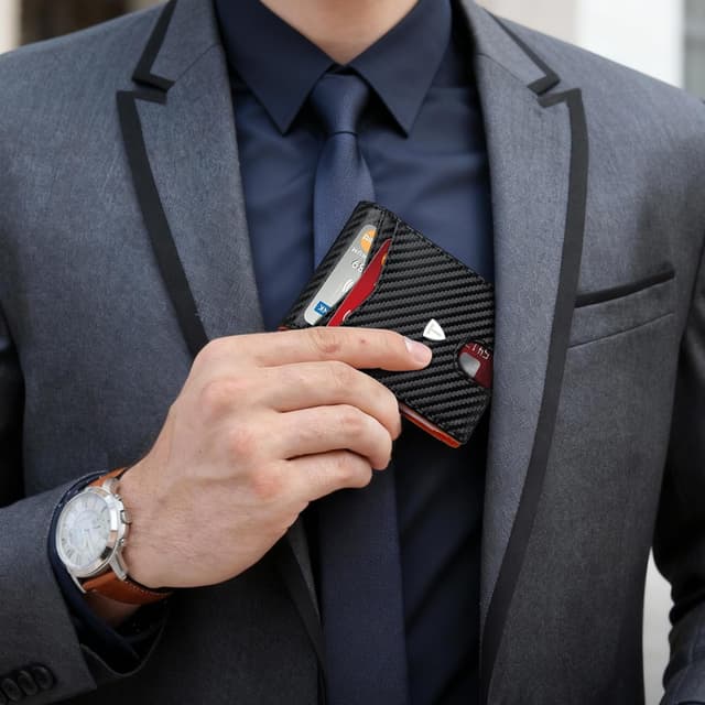 Detalle 1 de Tomylv Wallet RFID blocking card wallet