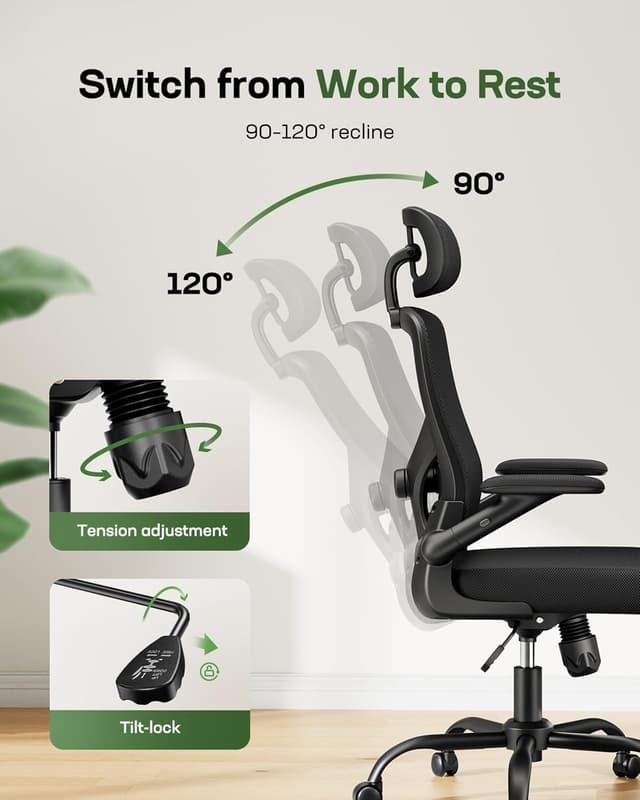 Thumbnail 6 de Marsail Ergonomic Mesh Office Chair