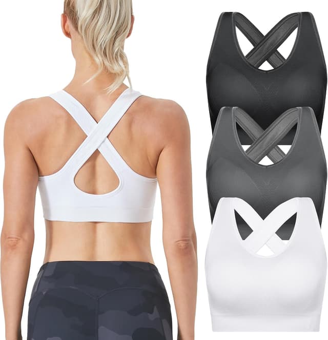 Detalle de FITTIN Cross Back Padded Sports Bra