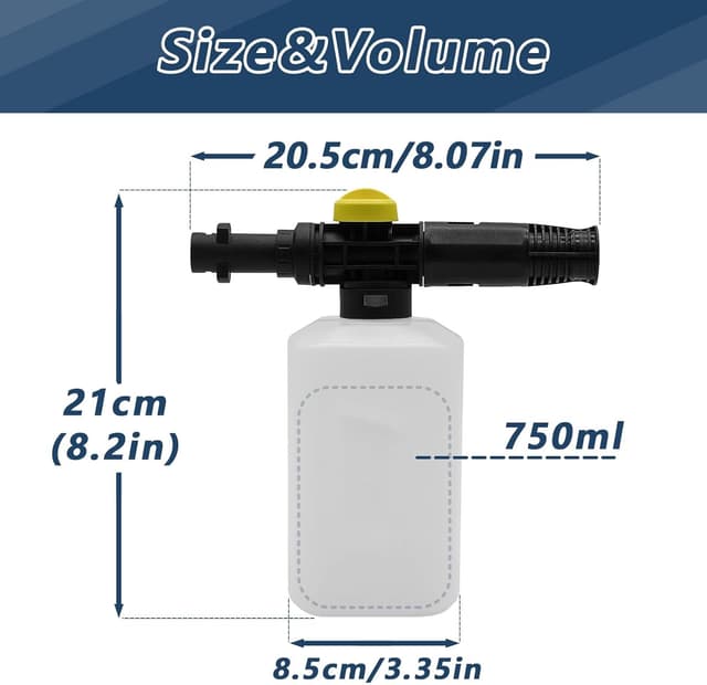 Thumbnail 1 de DERASL Soap Snow Foam Lance for Karcher 750 ml