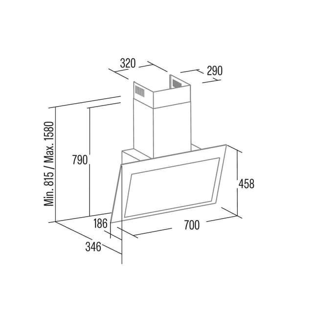 Thumbnail 1 de Cata THALASSA PRO 700GBK campana decorativa 5 velocidades