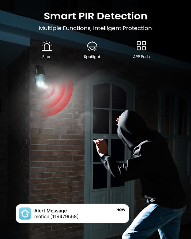 Thumbnail 5 de ieGeek 3MP 360° PTZ Security Camera with Solar Panel