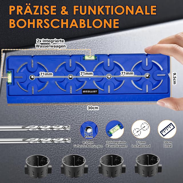 Thumbnail 1 de WEGLUST Plantilla de perforación 71 mm