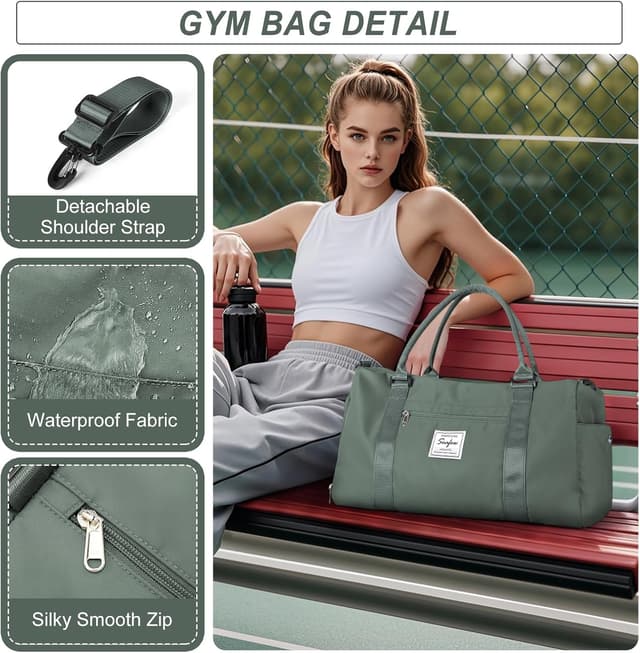 Detalle 2 de WEPLAN Sport Duffel Bag Sporttasche 46 cm