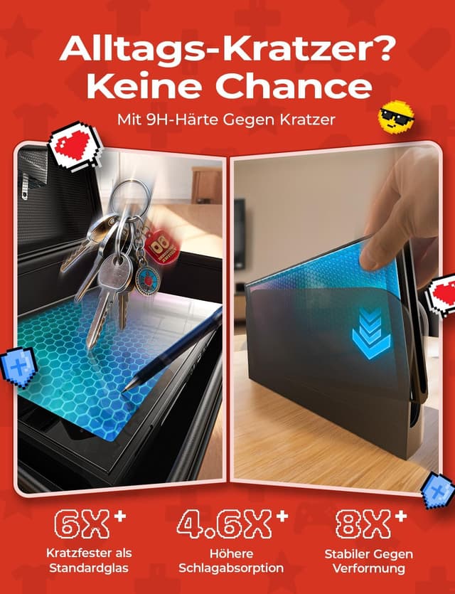 Thumbnail 4 de LISEN Panzerglas für Nintendo Switch 2 – 2 Stück