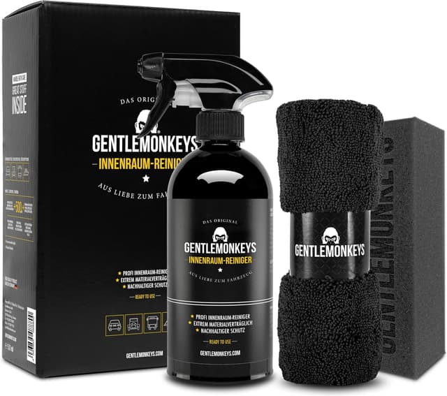 Detalle de GentleMonkeys Profi Innenraumreiniger Set Auto 500 ml