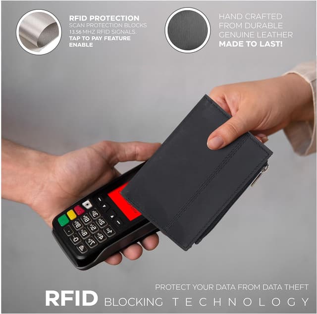 Detalle 2 de Women RFID wallet, 4.2 inch slim leather