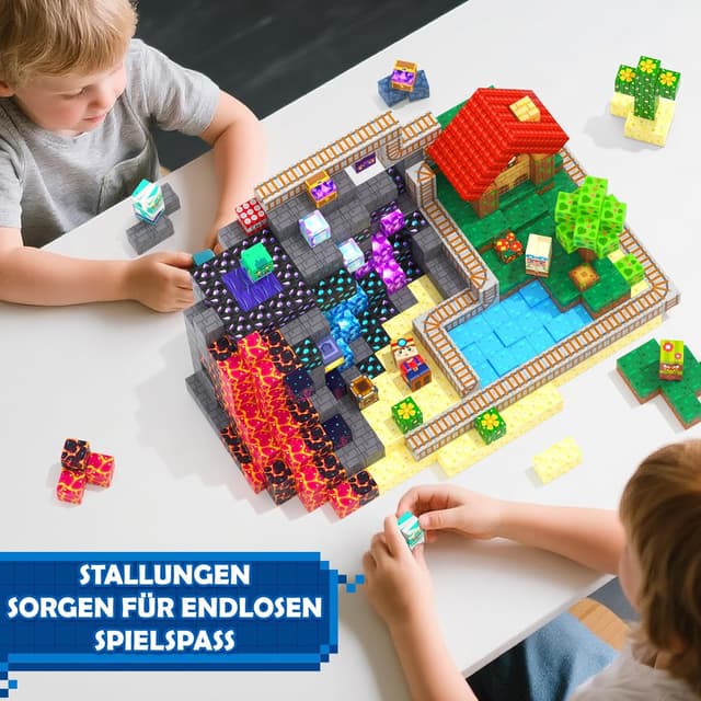 Detalle 2 de Coodoo Magnetische Bausteine 200 Teile