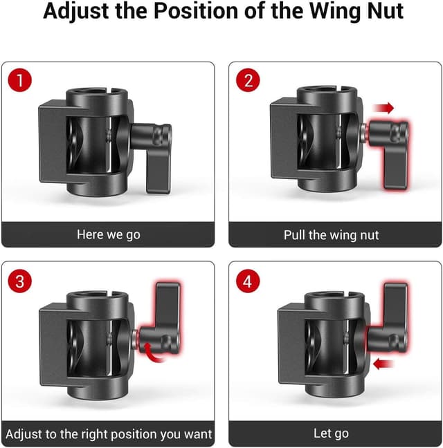 Detalle 2 de SMALLRIG 1995 15mm Stangenklemme für Mikrofon