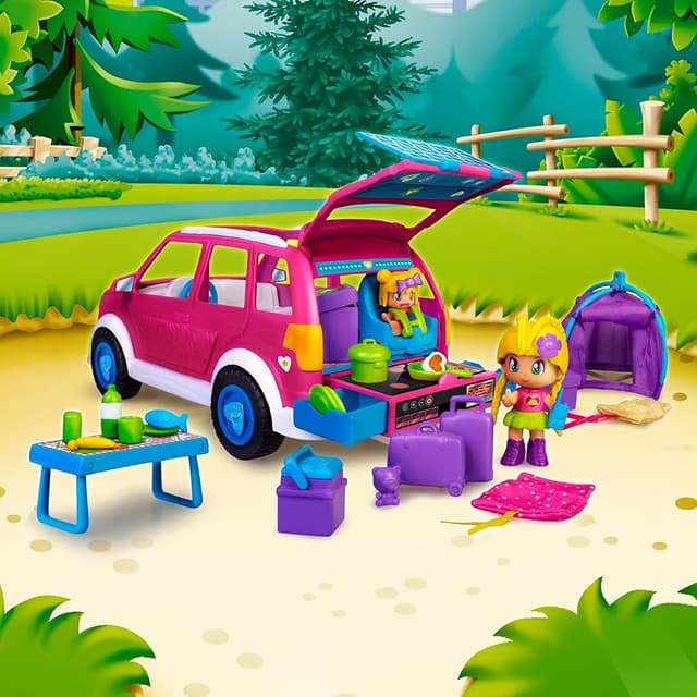 Detalle de Pinypon Autocaravana Camping 🚐 con Minimuñeca y Bebé, Juguete