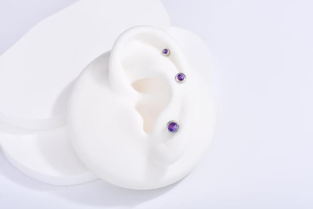 Detalle de Damen Ohrstecker aus Sterling Silber 925 – 3er Set Klein mit Zirkonia (2/3/4 mm)