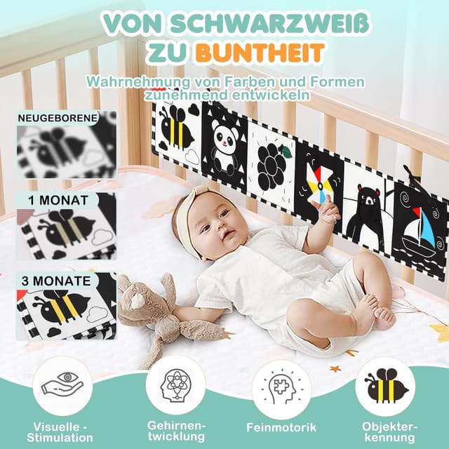 Thumbnail 5 de BBWOO Kontrast Babybuch 0–12 Monate