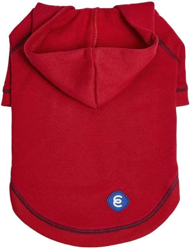 Detalle de Blueberry Pet Essentials Dog Hoodie (20 inch) – Cotton-Blend Sweatshirt with Hood, Red