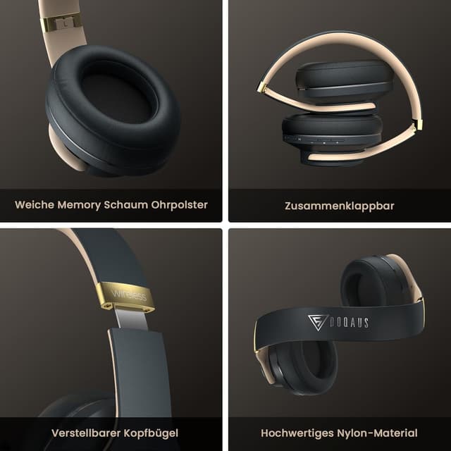 Thumbnail 5 de DOQAUS Bluetooth Kopfhörer Over Ear 90 Std Laufzeit