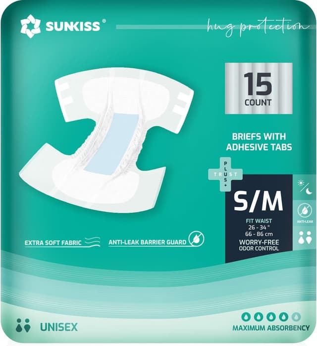 Imagen de SUNKISS TrustPlus Inkontinenz Windeln XS 15 Stück 🩲 en OfertitasTOP