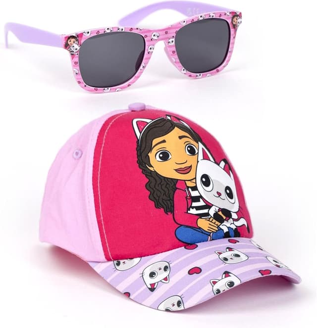 Detalle de Gabby's Dollhouse Gorra y Gafas Set