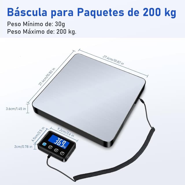 Thumbnail 1 de RAOYAN Báscula para Paquetes 440lb