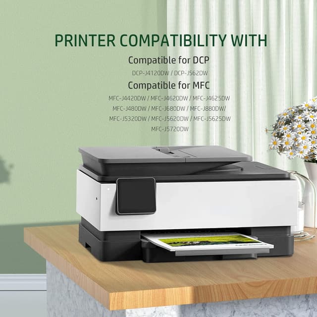 Detalle de Coloran LC223 kompatible Druckerpatronen für Brother LC223 (4er-Pack) – Schwarz, Cyan, Magenta, Gelb