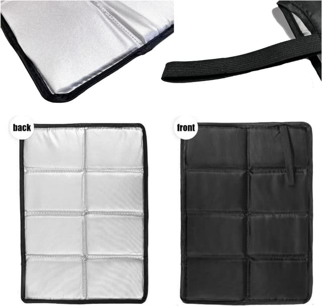 Detalle 2 de 2er Pack Outdoor Sitzkissen Thermo – faltbare wasserdichte Sitzunterlage (39×30 cm) mit Aufbewahrungsbeuteln