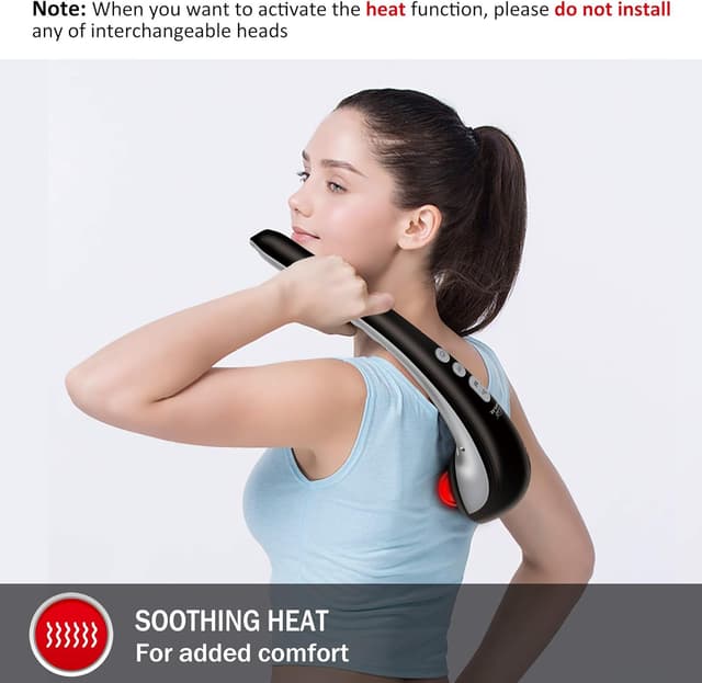 Thumbnail 3 de Snailax Massaggiatore Palmare a Percussione senza fili con calore