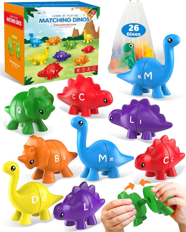 Detalle de Walenty 26PCS Dinosaur Alphabet Toy