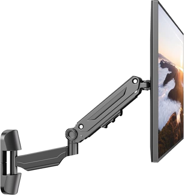 Detalle de PUTORSEN 17–42 Zoll Monitor-Wandhalterung (Gasfeder) für PC & TV bis 12 kg, VESA 75/100