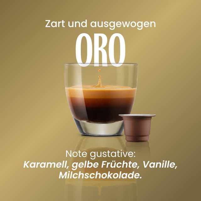 Detalle 2 de Caffè Vergnano 1882 Espresso – kompostierbare Kaffeekapseln, 100 Stück (kompatibel mit Nespresso)