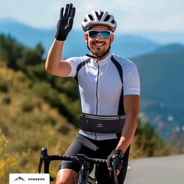 Detalle de Nordrun Ceinture running étanche avec sac banane pour smartphone et affaires de course