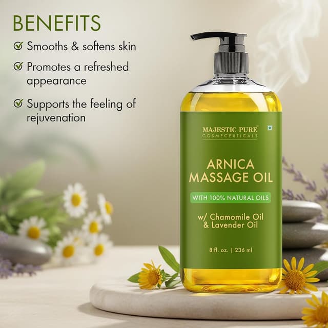 Detalle de MAJESTIC PURE Arnica Massage Oil ⚙