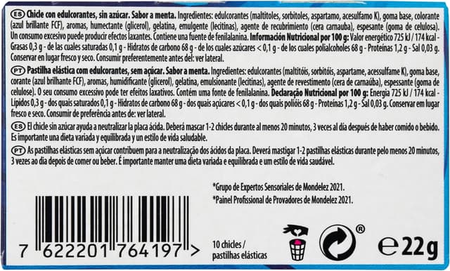 Thumbnail 3 de Trident 60 Minutos Menta 🌿, Chicles sin Azúcar, 16 Envases