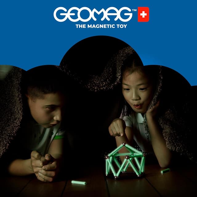 Thumbnail 3 de Geomag Glow Recycled, Barras Magnéticas que Brillan 🌟