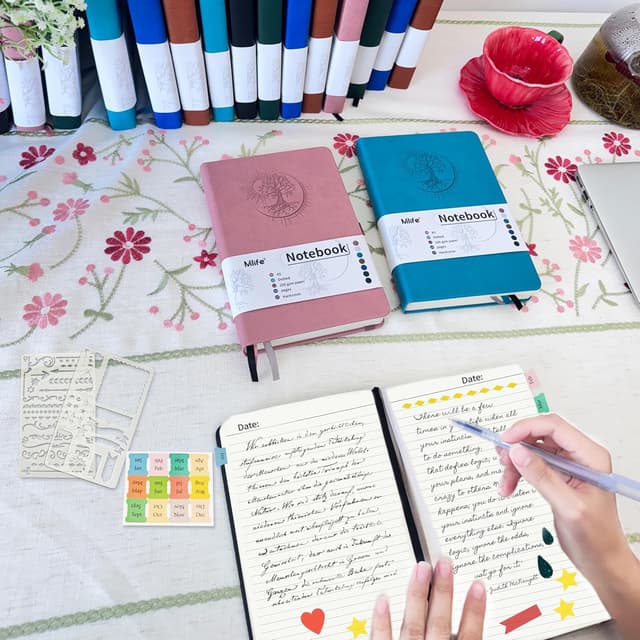 Detalle 2 de B5 Notizbuch mit Linien und 300 Seiten