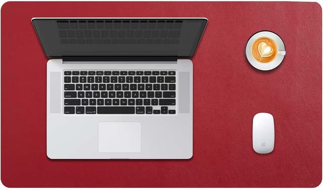 Thumbnail 6 de DOBAOJIA Desk Pad Large (Desk Mat) – Waterproof PU leather + suede non-slip, 31.5" x 15.7" (Dark Pink)