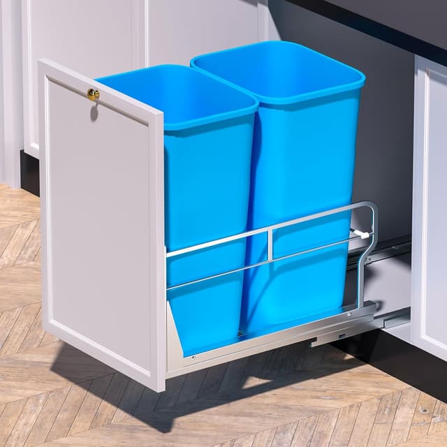 Detalle de Inputer Dual Pull Out Trash Can 17" Fit
