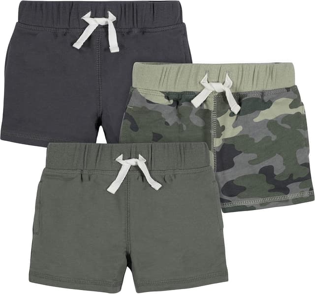 Detalle de Gerber Casual Shorts für Baby Jungen (3er-Pack) – bequem zum Spielen und Anziehen