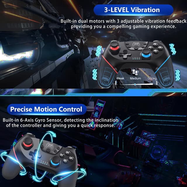 Detalle 2 de Sefitopher Switch Pro Controller 550mAh