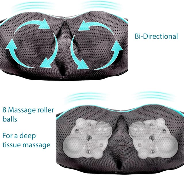 Detalle de InvoSpa Shiatsu Rückenmassagegerät 3D Wärme