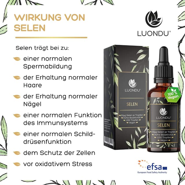 Detalle de Selen Tropfen 200 µg von Luondu