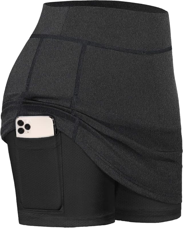 Detalle de BLEVONH Women’s Summer Tennis Skorts with Shorts Underneath, Pickleball & Workout Golf Skorts with Pockets